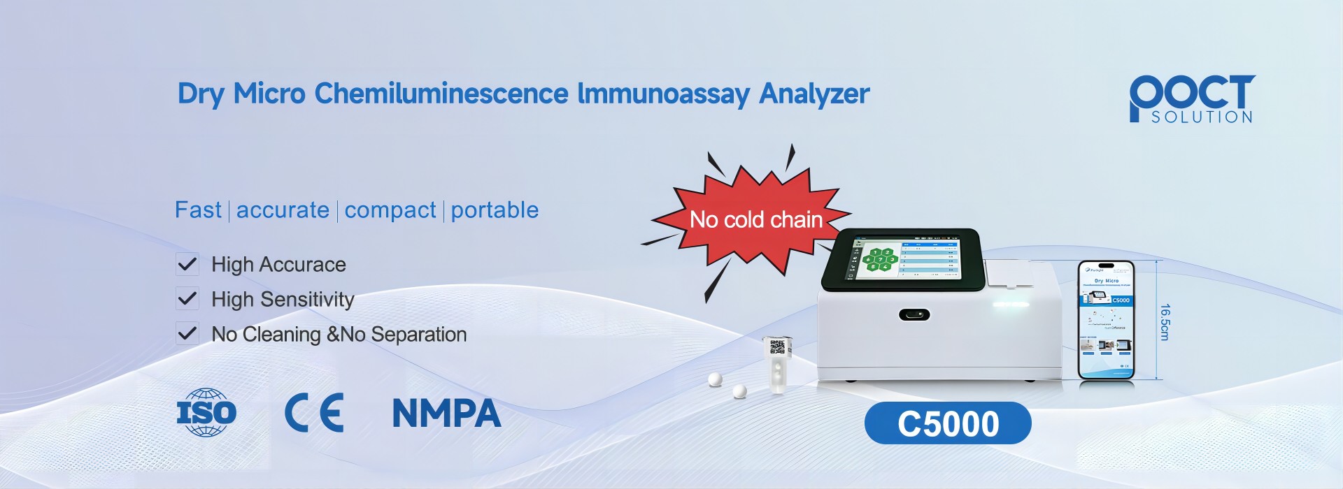 Fabrication chinoise d'analyseur d'immunoanalyse par chimiluminescence