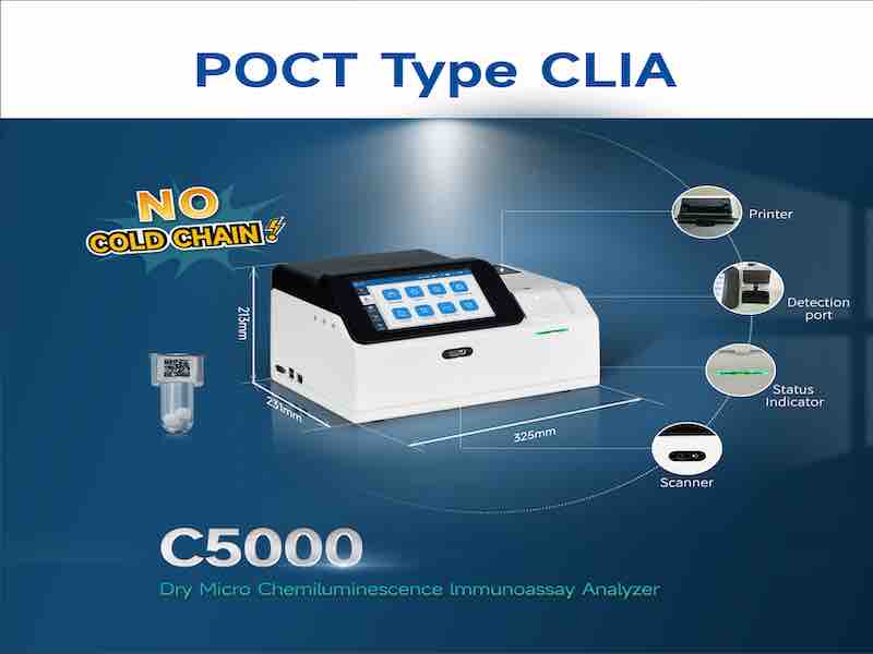 Analyseur d'immunoessai par chimiluminescence homogène micro sec