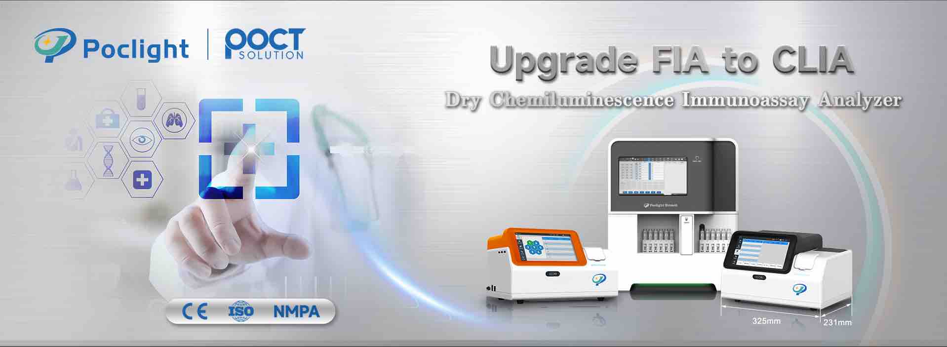 Solution médicale unique pour les animaux et les humains, analyseur CLIA semi-automatique de laboratoire chinois de haute qualité
