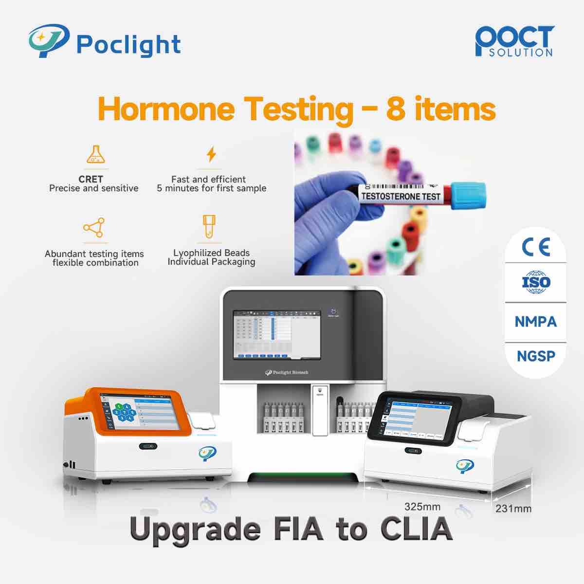 Kits de test des hormones sexuelles humaines (CLIA)